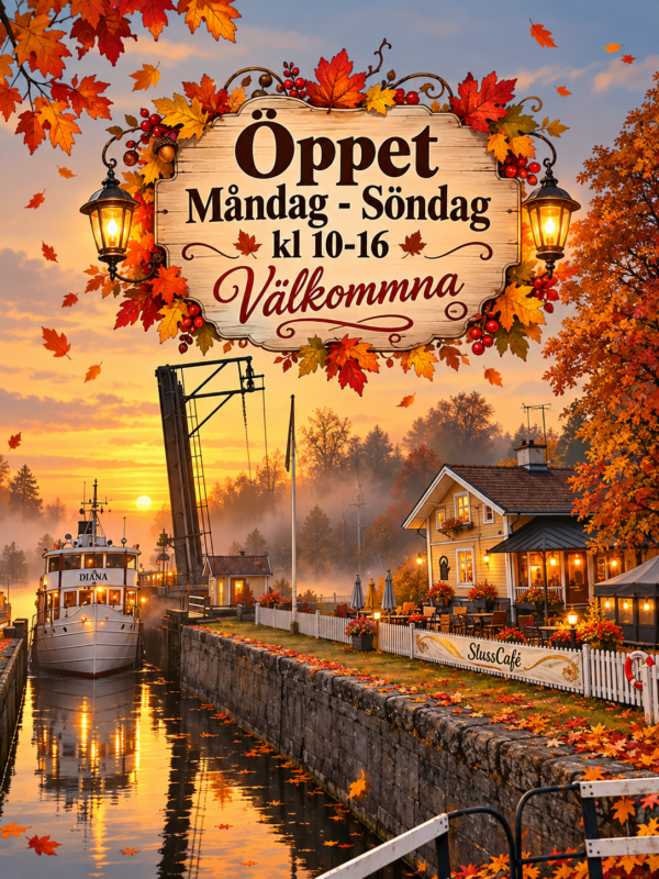 Höst vid SlussCaféets kanal